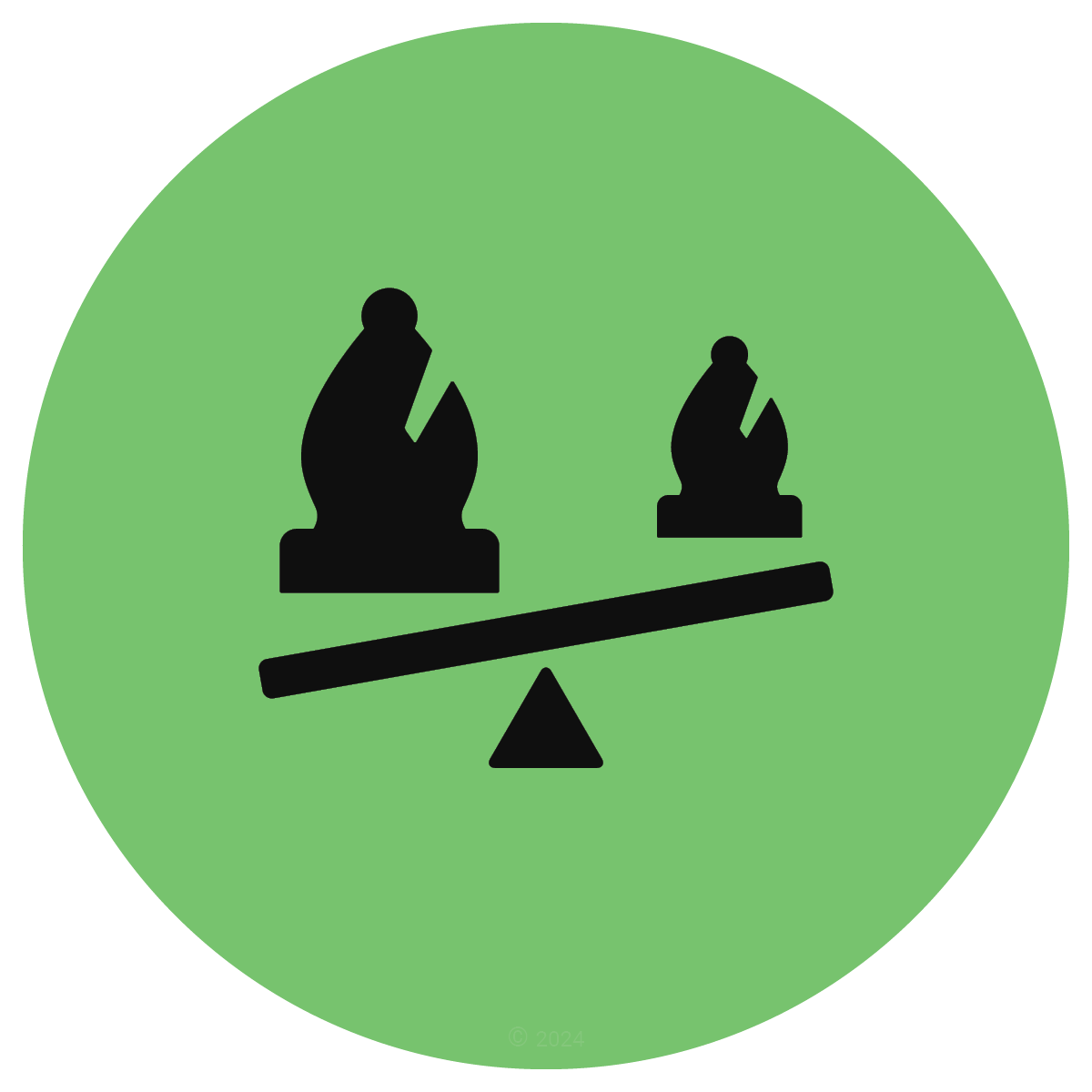 Bishops of Same Color chess icon
