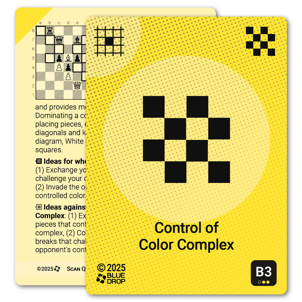 Control of Color Complex strategy card with definition, diagram and tips - front