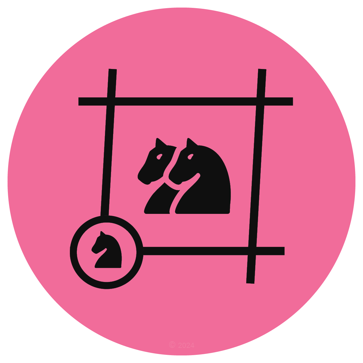 Double Knight Mate chess icon