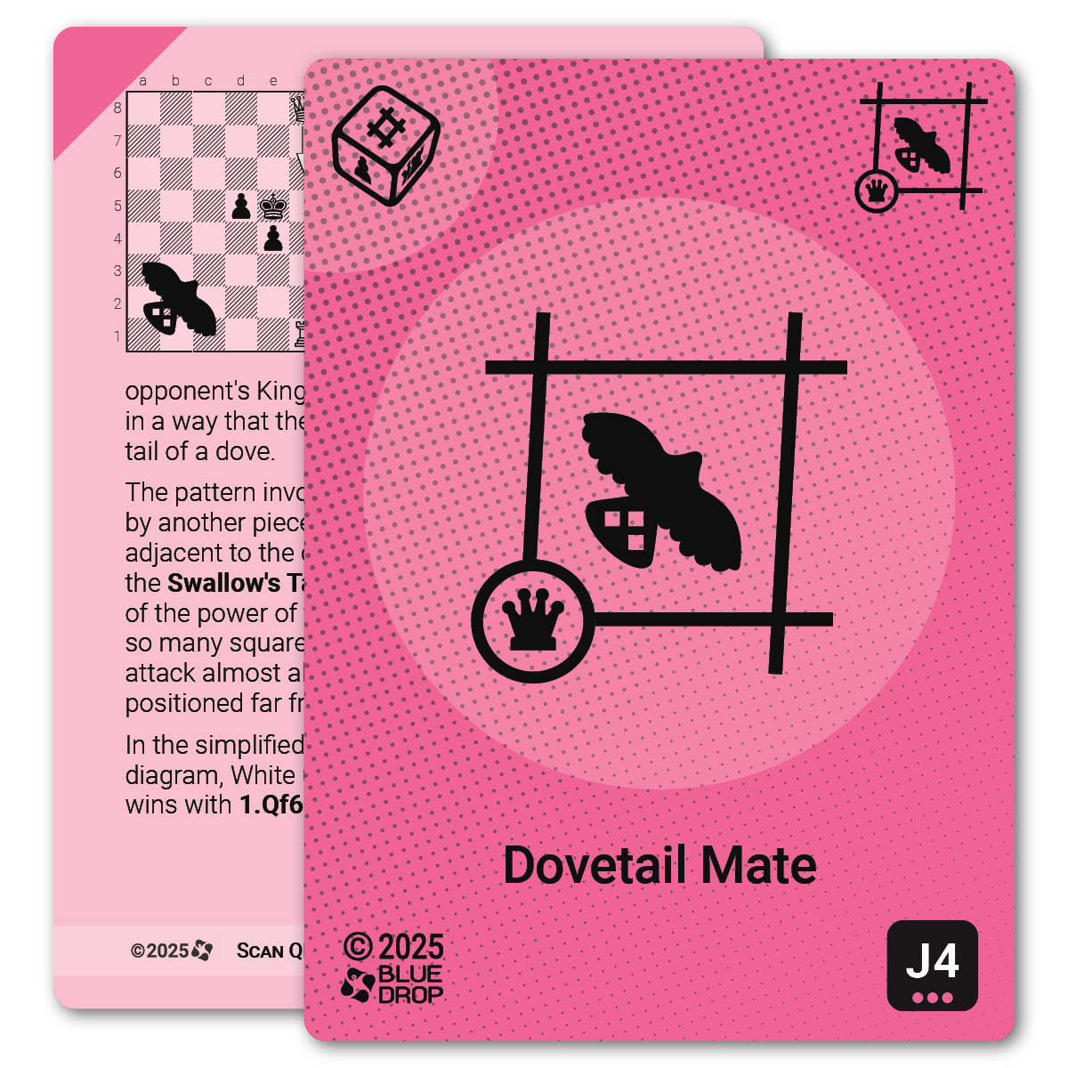 Dovetail Mate strategy card with definition, diagram and tips - front