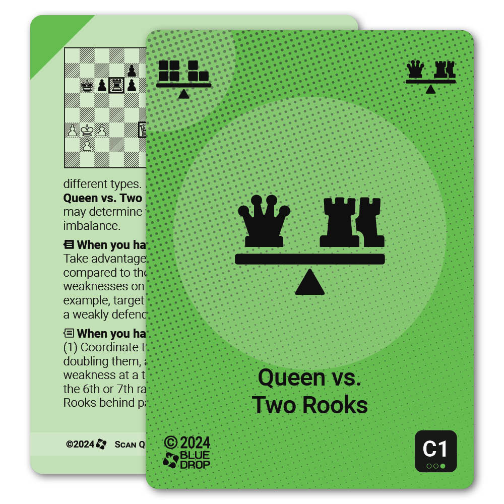 Queen vs. Two Rooks