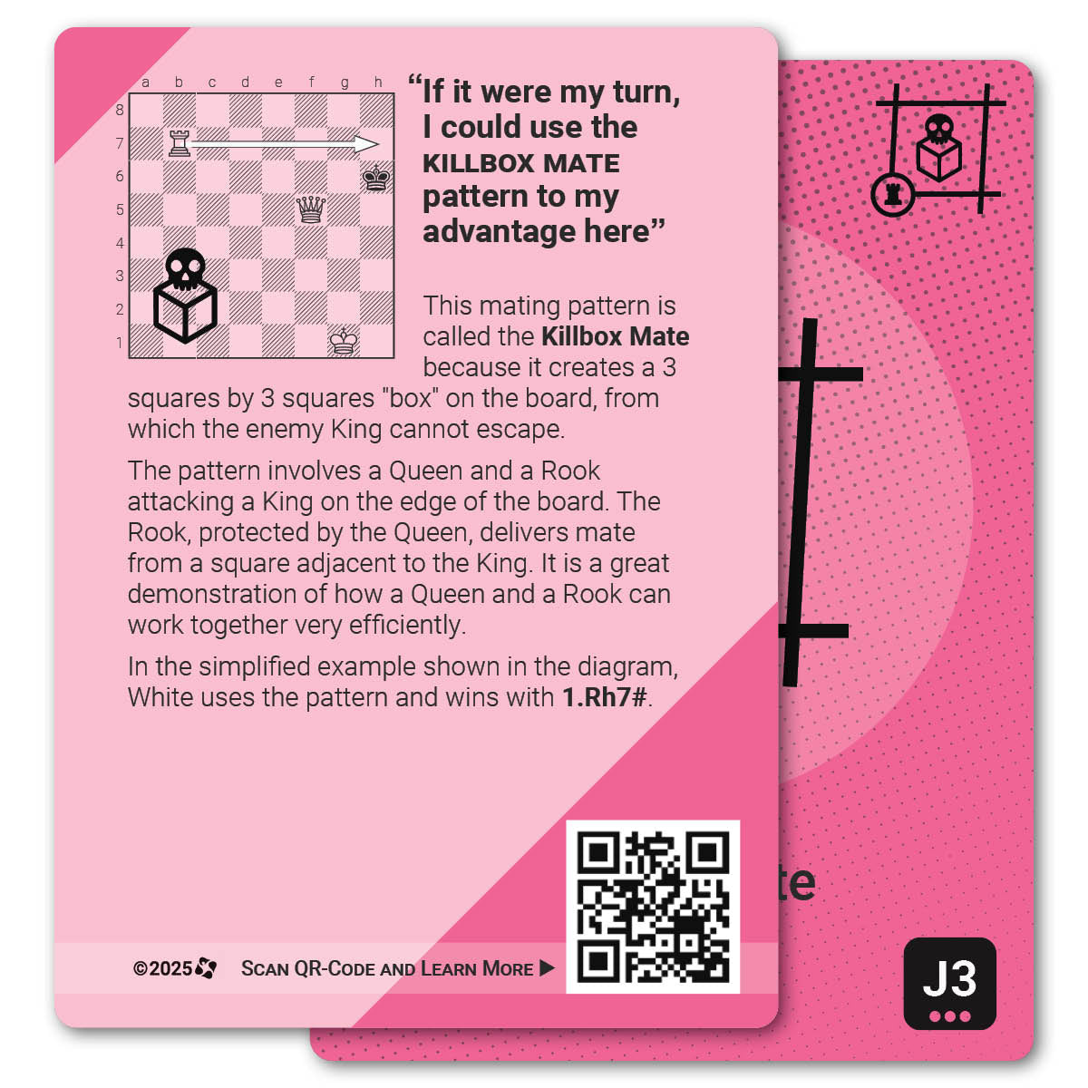 Killbox Mate strategy card with definition, diagram and tips - back