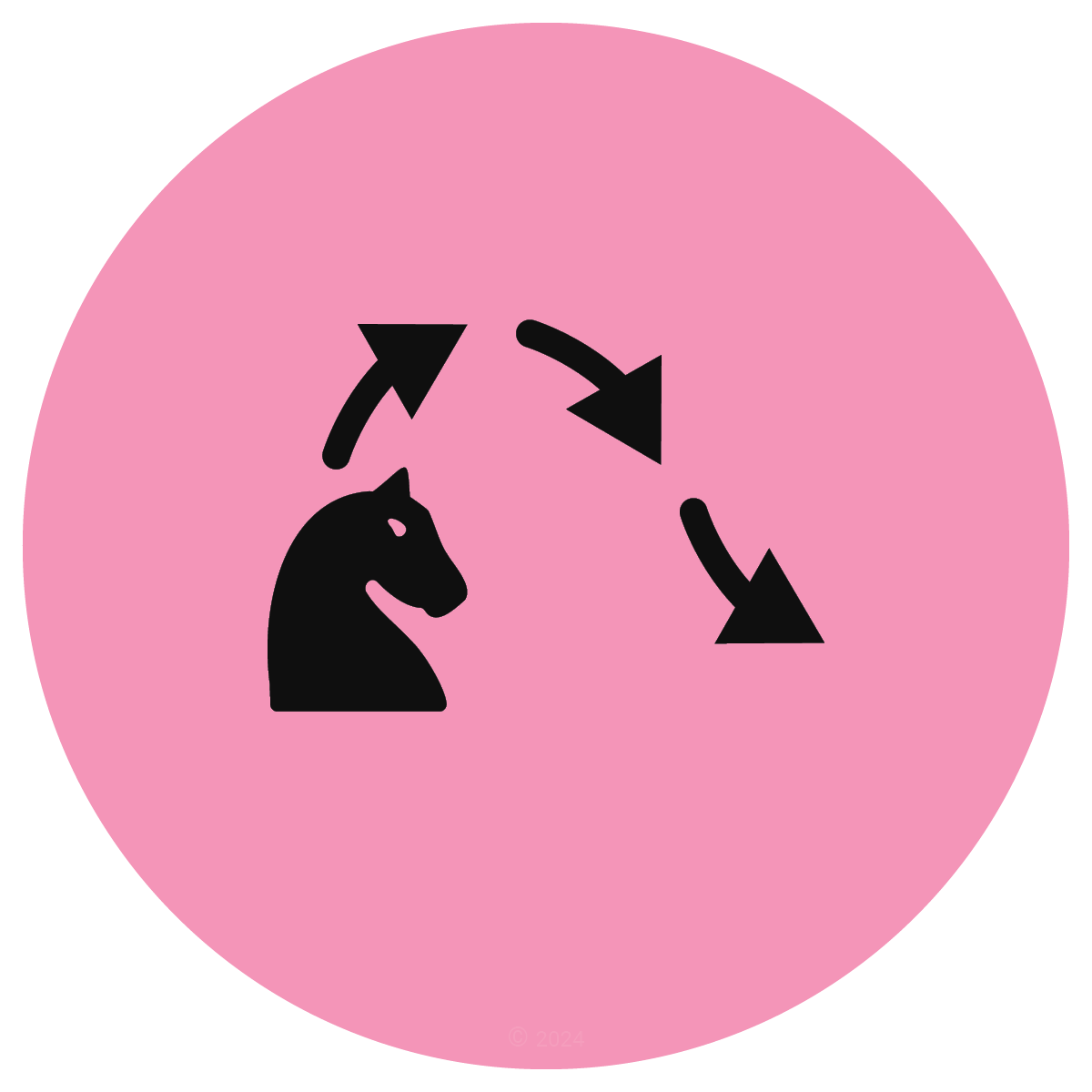 Knight Maneuver chess icon