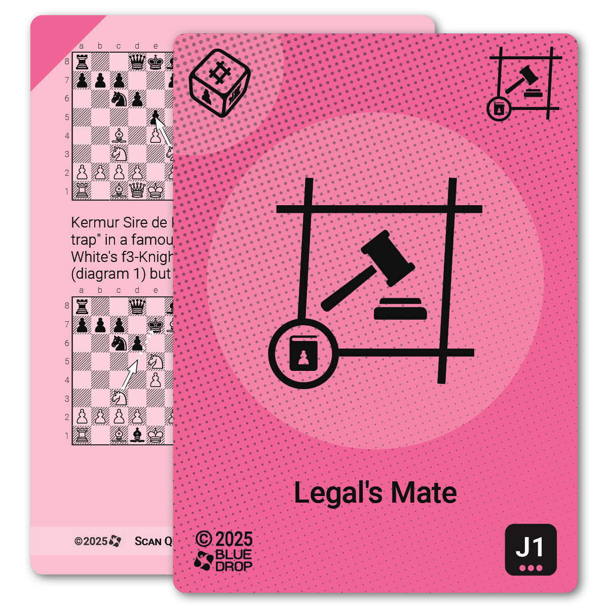 Legal's Mate strategy card with definition, diagram and tips - front