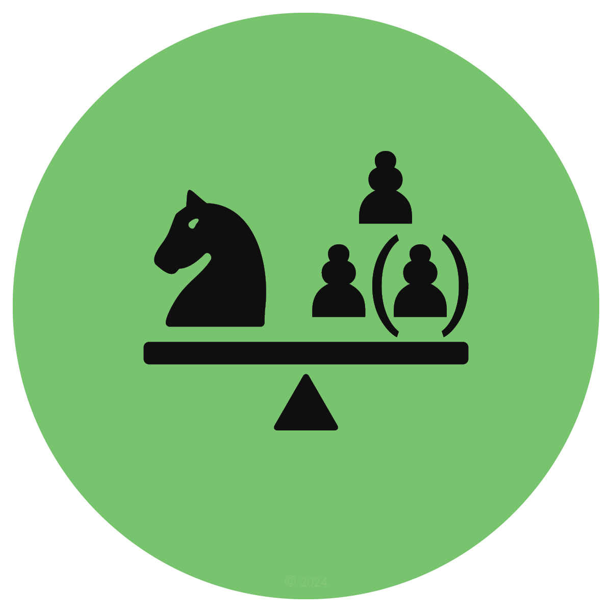 Minor Piece vs. Pawns chess icon