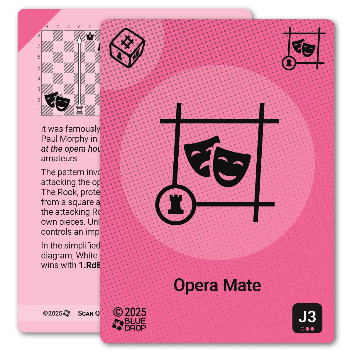 Opera Mate strategy card with definition, diagram and tips - front