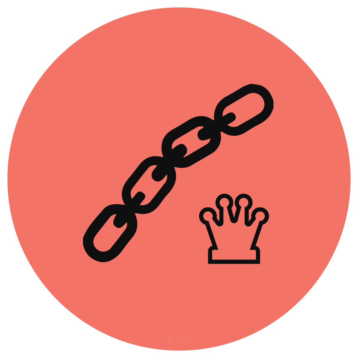 Pawn Chain Pointing to the Queenside chess icon