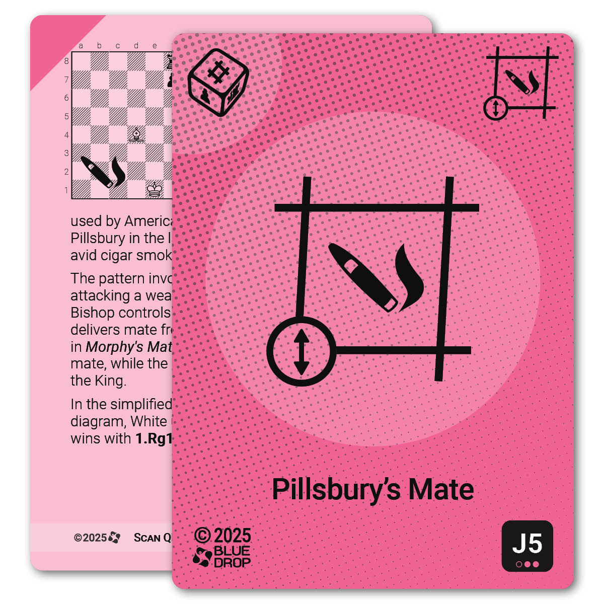 Pillsbury's Mate strategy card with definition, diagram and tips - front