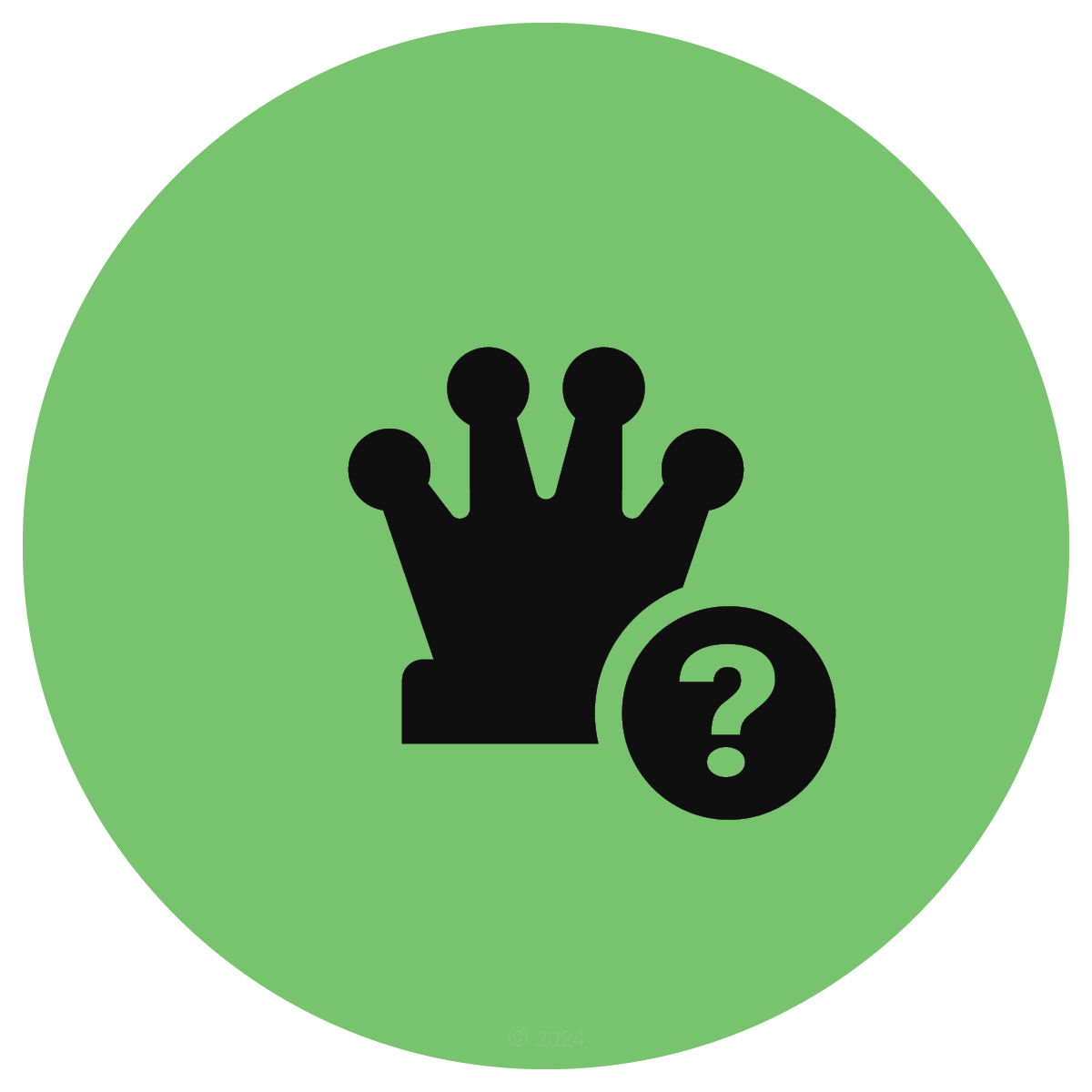 Problematic Queen chess icon