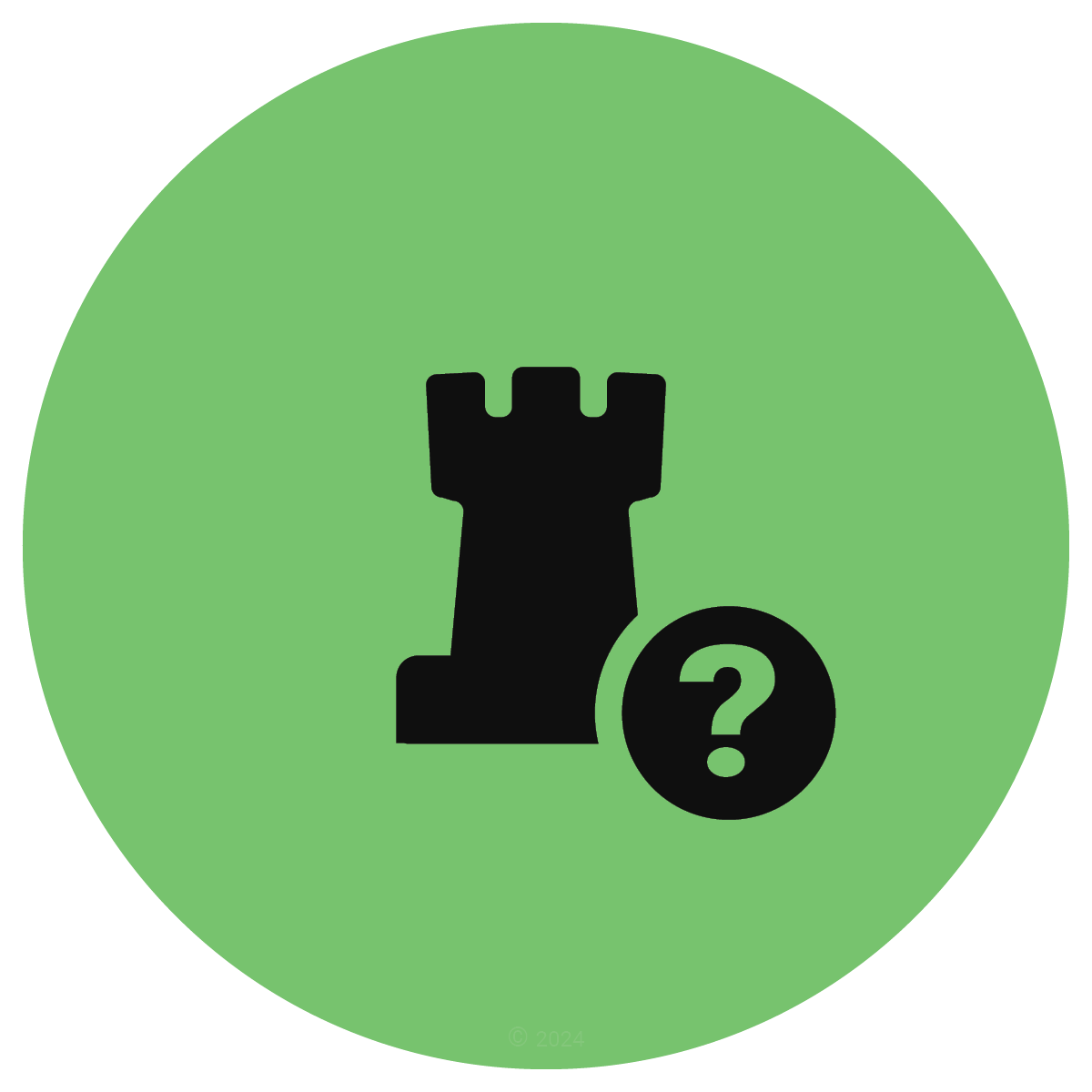 Problematic Rook chess icon