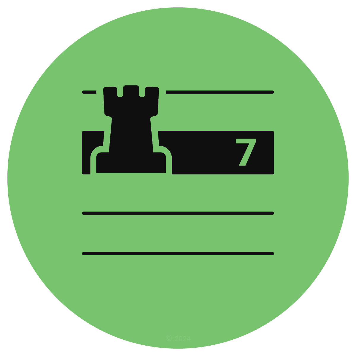 Rook on the Seventh Rank chess icon