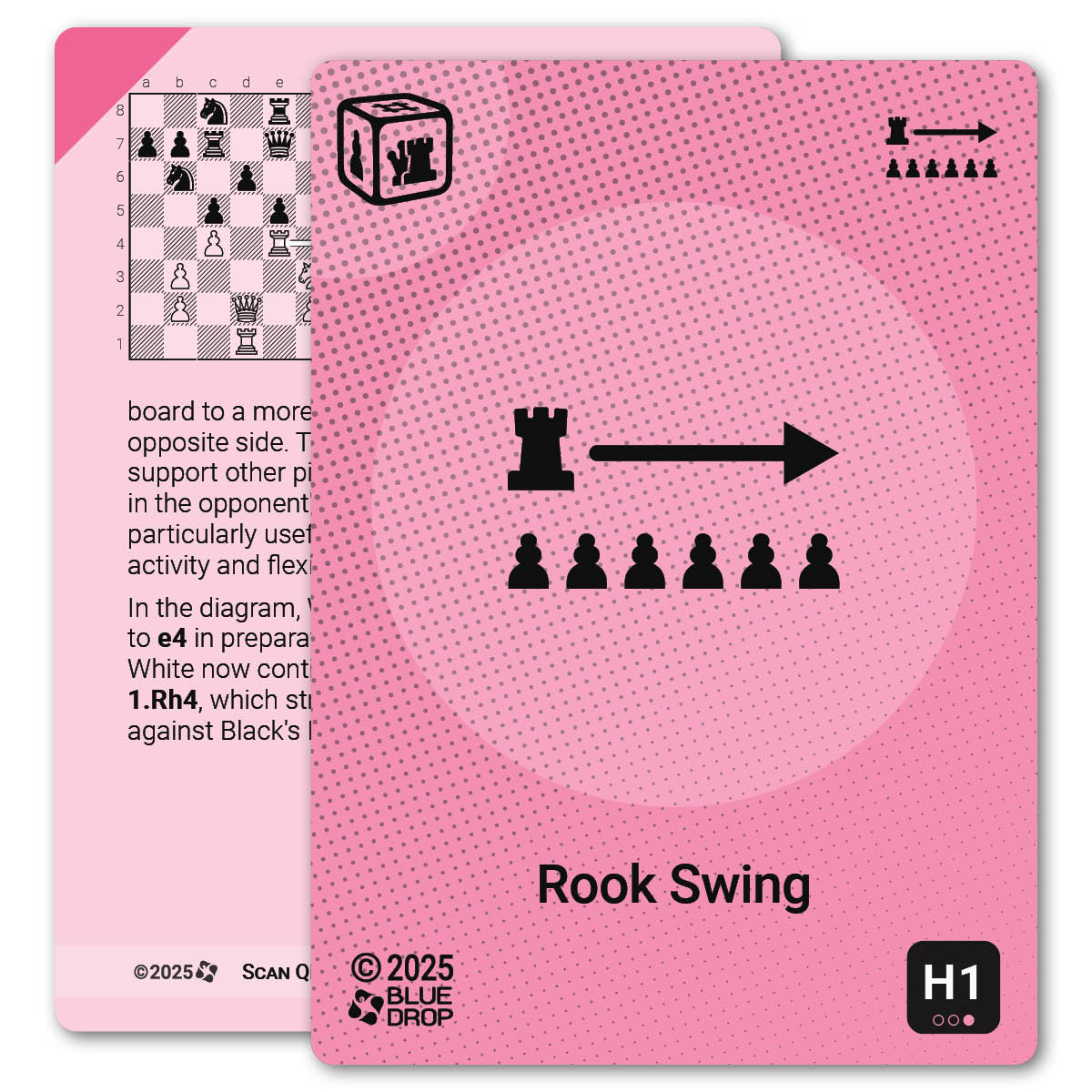 Rook Swing strategy card with definition, diagram and tips - front