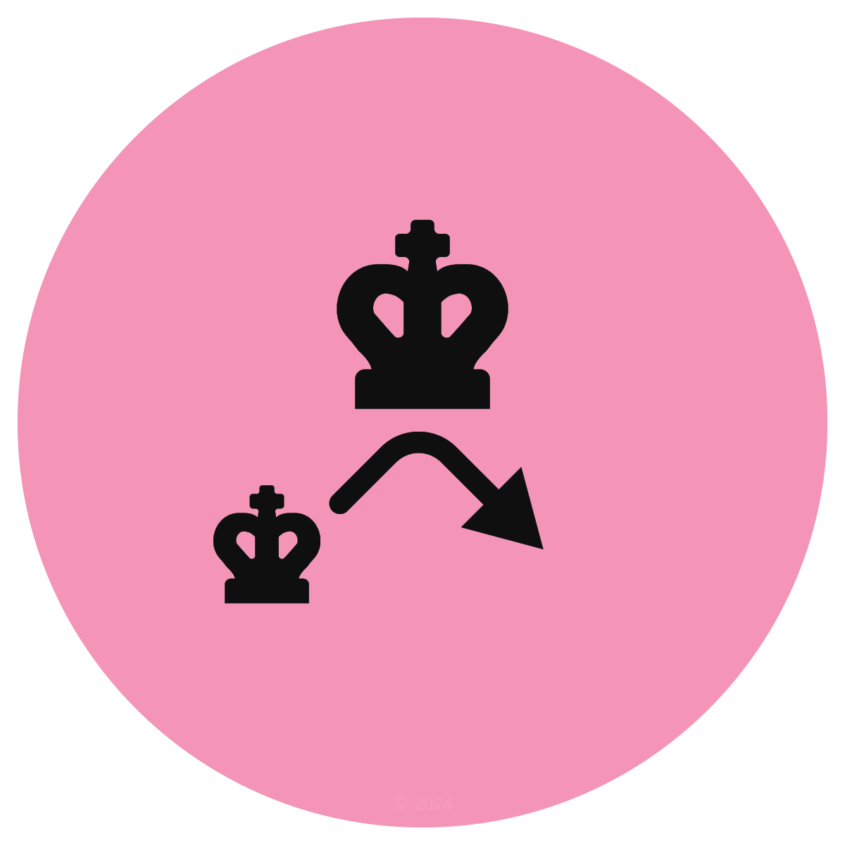 Shouldering chess icon