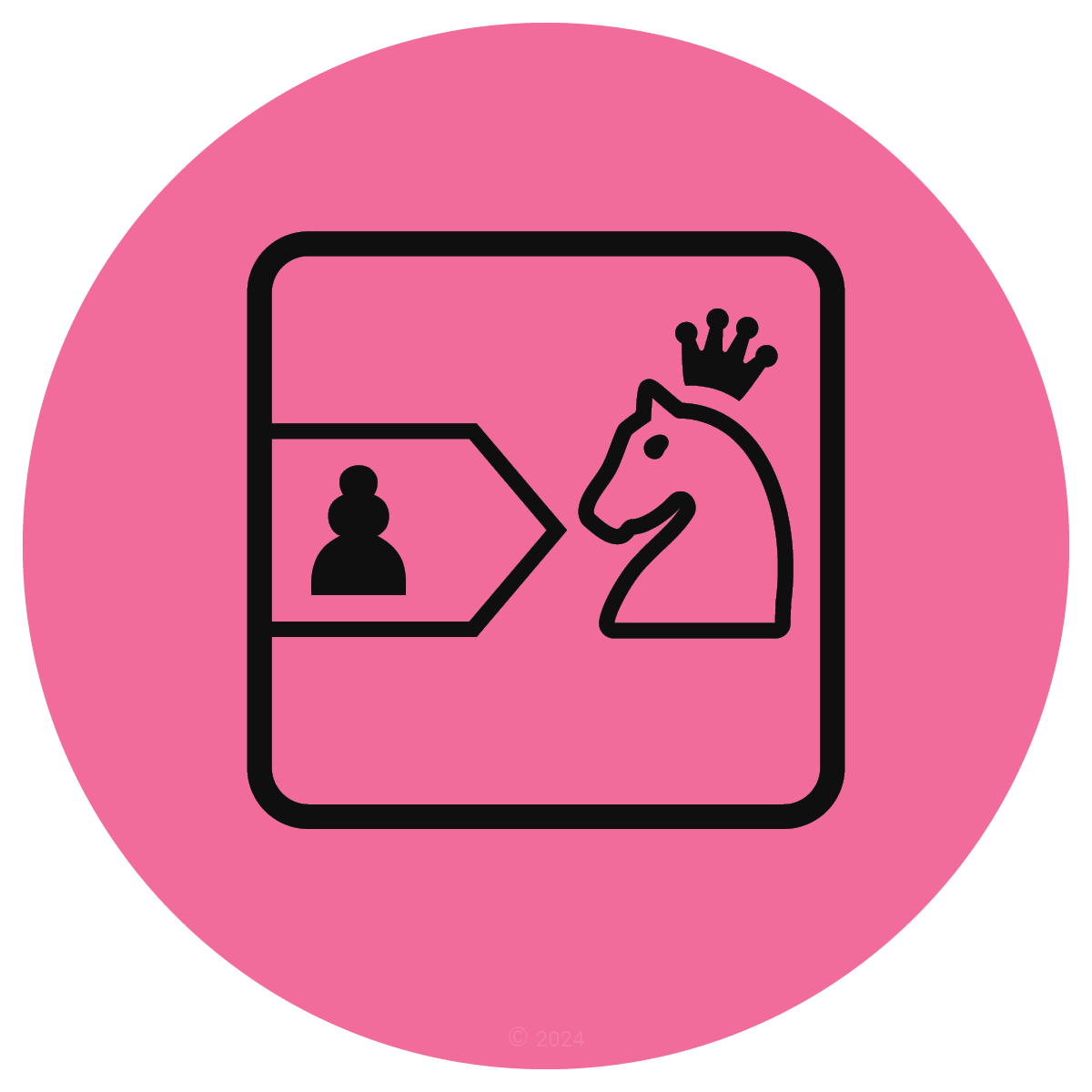 Underpromotion chess icon
