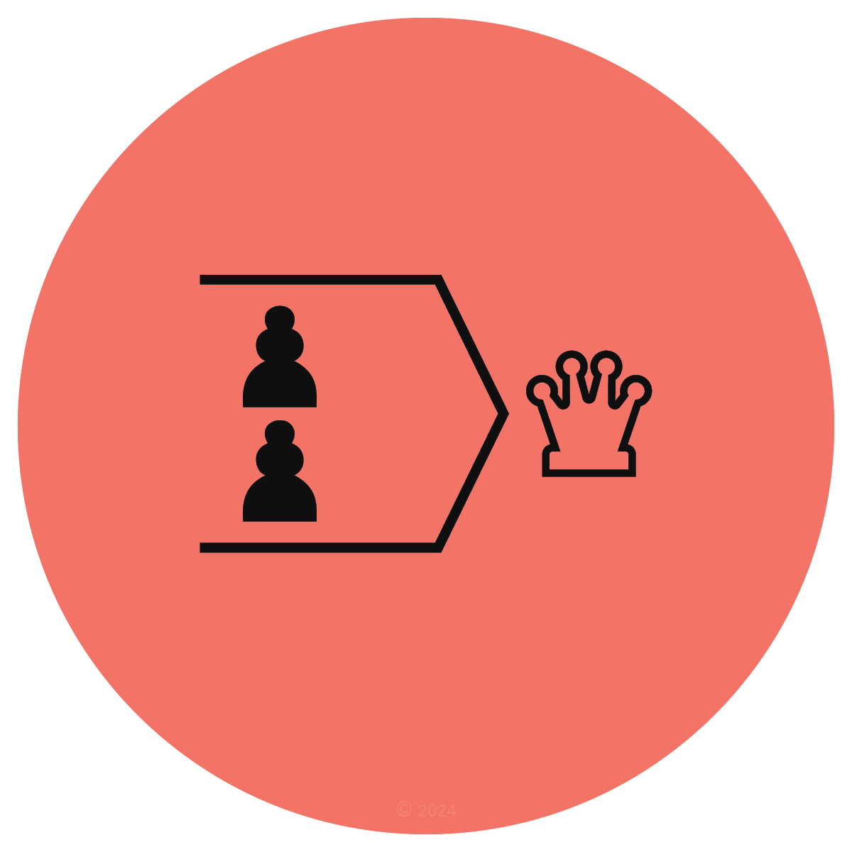 Connected Passed Pawns chess icon