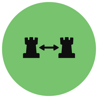 Connected Rooks chess icon