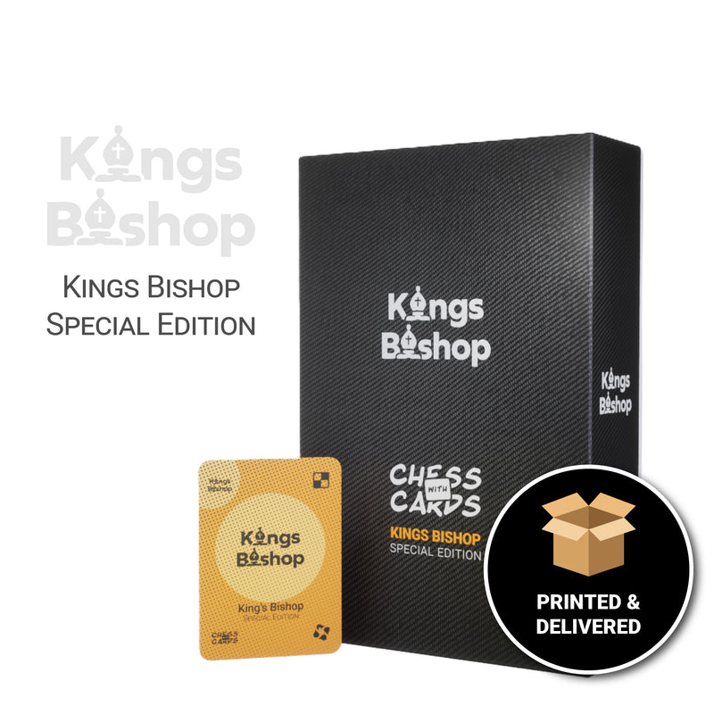 Chess With Cards | Kings Bishop S.E. | Printed & Delivered