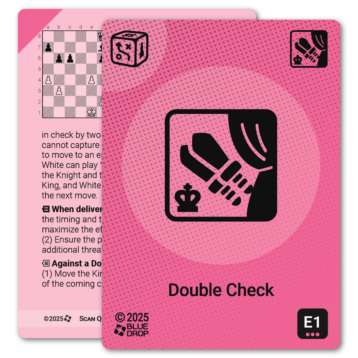 Double Check strategy card with definition, diagram and tips - front