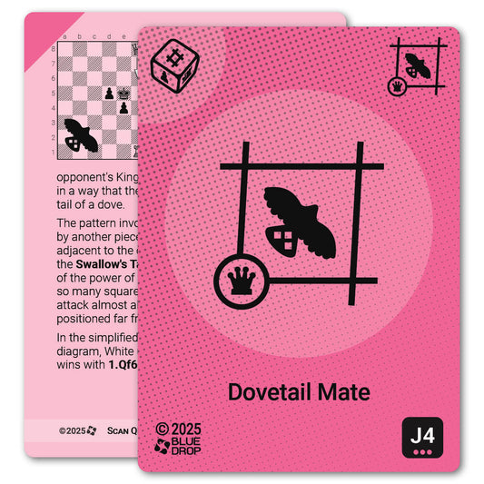 Dovetail Mate strategy card with definition, diagram and tips - front