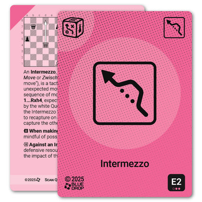 Intermezzo strategy card with definition, diagram and tips - front