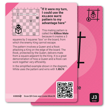 Killbox Mate strategy card with definition, diagram and tips - back