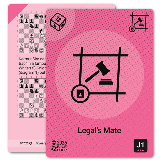 Legal's Mate strategy card with definition, diagram and tips - front