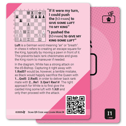 Luft strategy card with definition, diagram and tips - back
