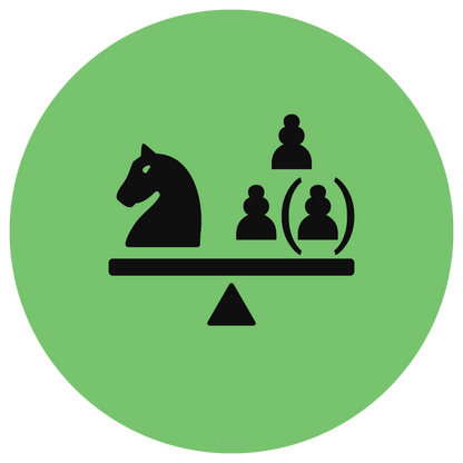 Minor Piece vs. Pawns chess icon