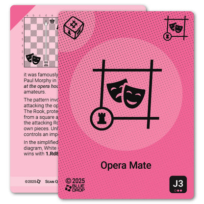 Opera Mate strategy card with definition, diagram and tips - front