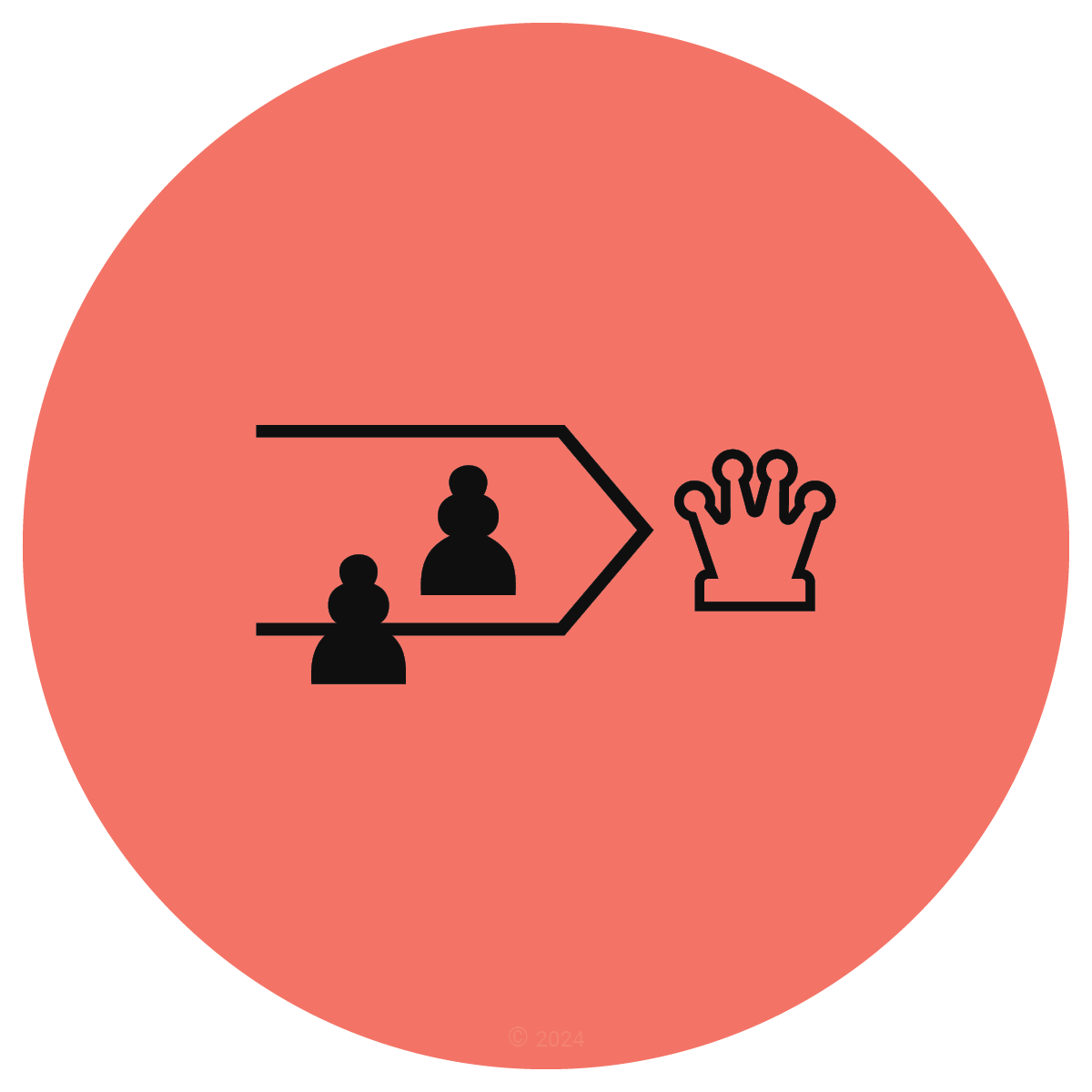 Protected Passed Pawn chess icon