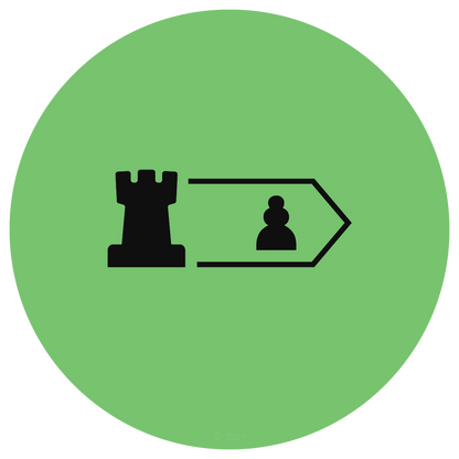 Rook Behind Passed Pawn chess icon