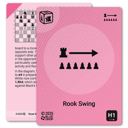 Rook Swing strategy card with definition, diagram and tips - front