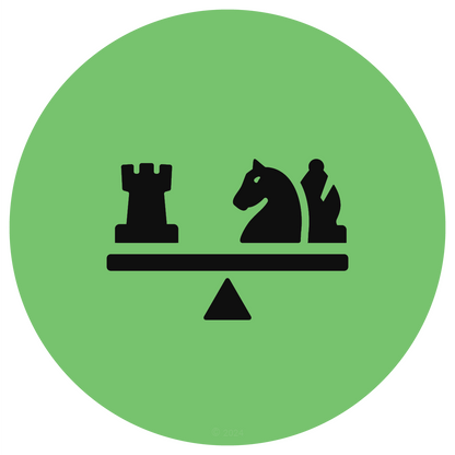 Rook vs. Two Minor Pieces chess icon