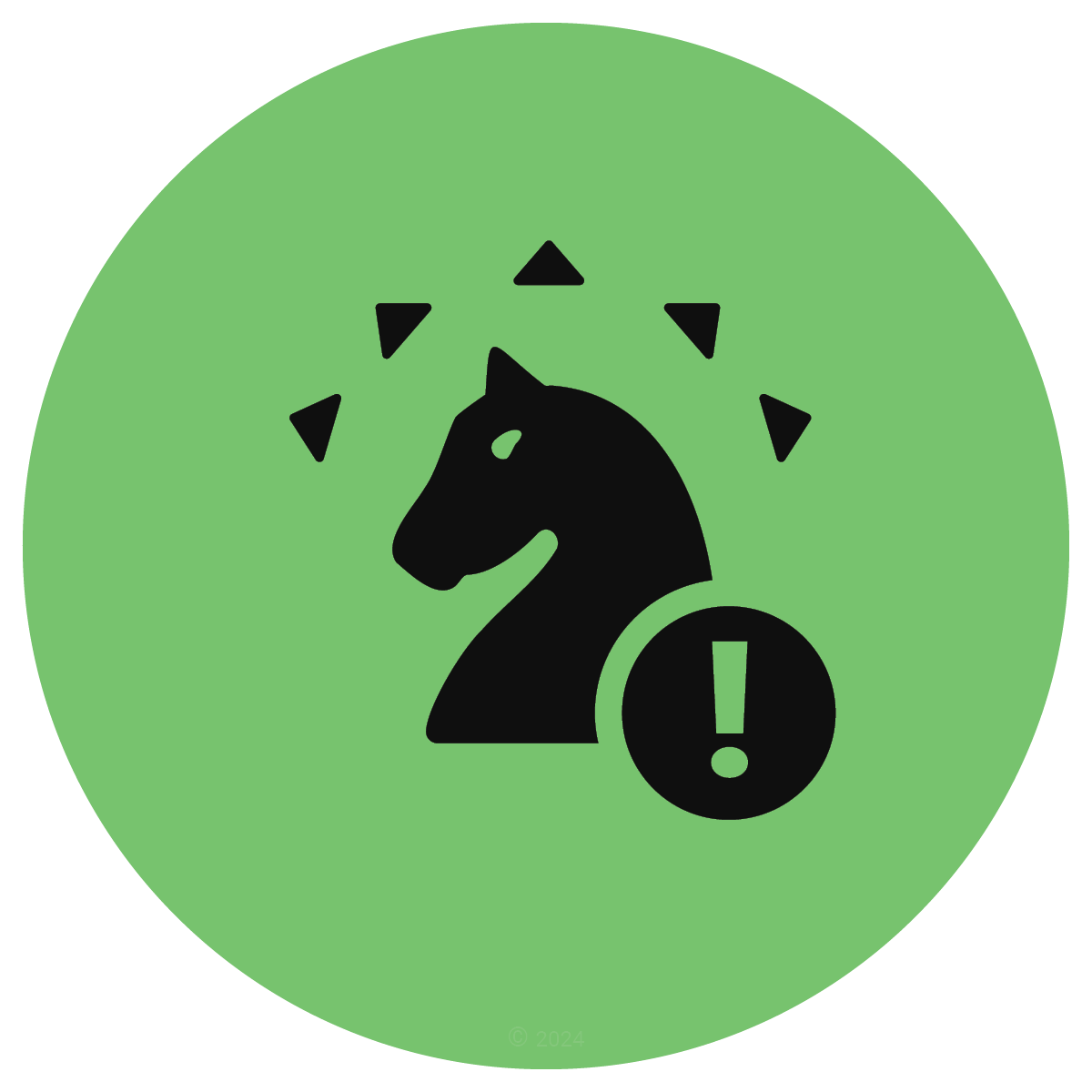 Strong Knight chess icon