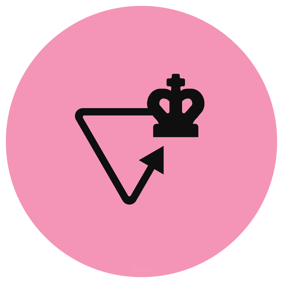 Triangulation chess icon